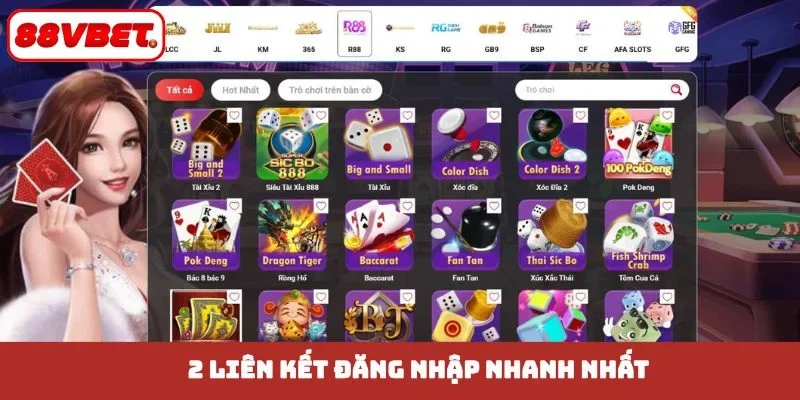 2 liên kết đăng nhập nhanh nhất