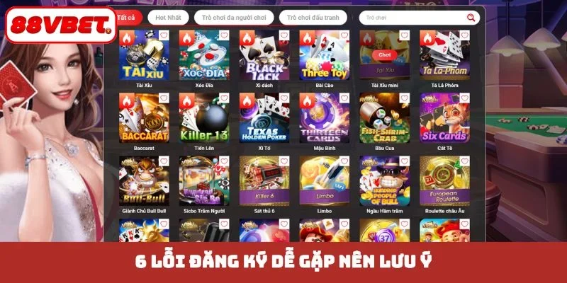 6 lỗi đăng ký dễ gặp nên lưu ý