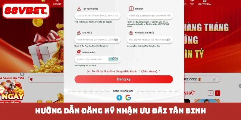 Hướng dẫn đăng ký nhận ưu đãi tân binh