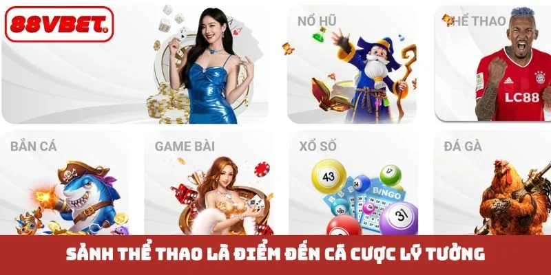 Sảnh thể thao là điểm đến cá cược lý tưởng